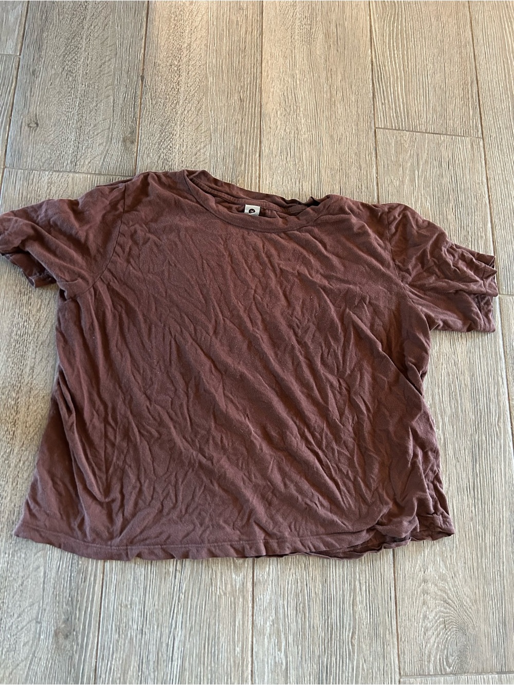 Rylee + Cru Short Sleeve Tee in Washed Brown